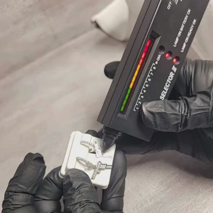 1.00 CTW Iced-Out Moissanite Glock Earrings in 925 Sterling Silver