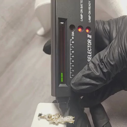 1.00 CTW Iced-Out Moissanite St Jude Pendant in 18k Gold Vermeil