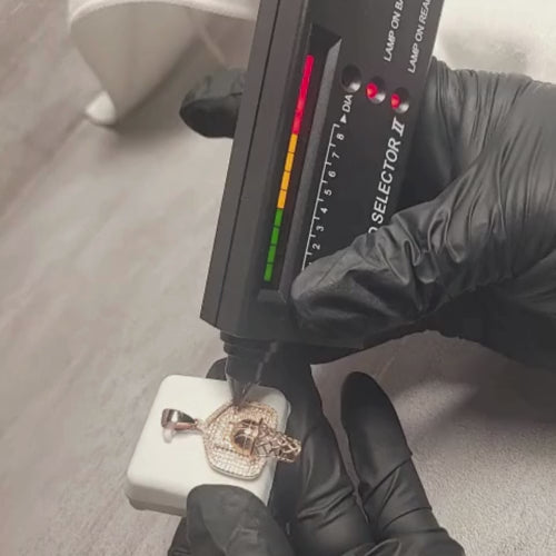 Basketball & Hoop Pendant w Rose Gold Vermeil