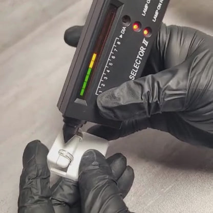 0.75 CTW Iced-Out Moissanite Round Hoop Earrings in 925 Sterling Silver