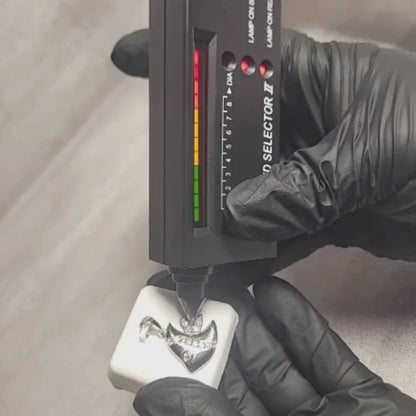 0.50 CTW Iced-Out Moissanite Fish Pendant in 925 Sterling Silver