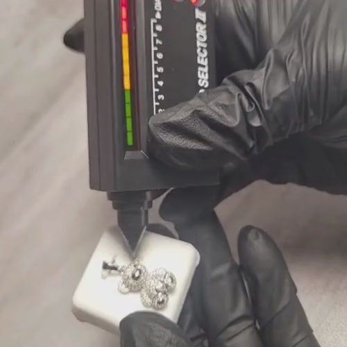 1.00 CTW Iced-Out Moissanite Teddy Bear Pendant in 925 Sterling Silver