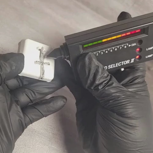 0.75 CTW Iced-Out Moissanite Cross Pendant in 925 Sterling Silver #3