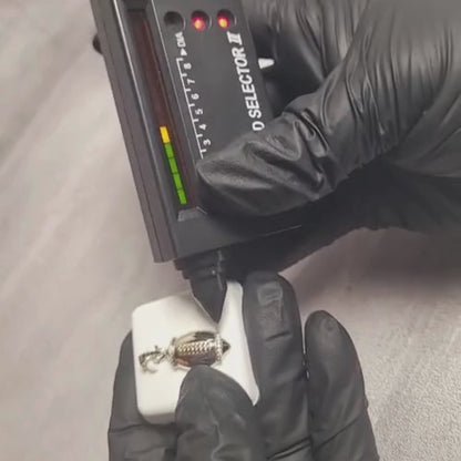 0.25 CTW Iced-Out Moissanite Football Pendant in 18k Gold Vermeil #2