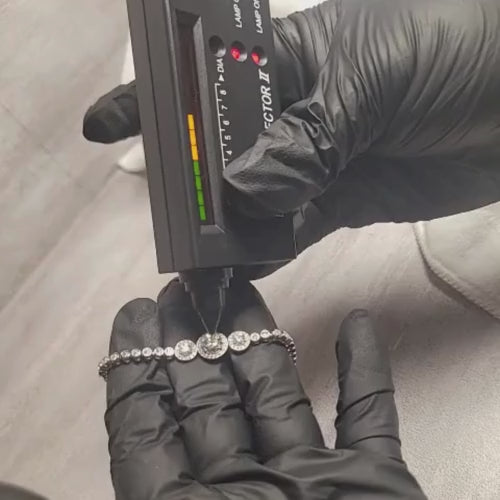 3.13 CTW Iced-Out Moissanite Tennis Bracelet 7.5" in 925 Sterling Silver