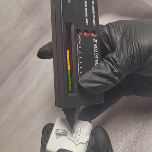 1.00 CTW Iced-Out Moissanite Hamsa Hand Pendant in 925 Sterling Silver