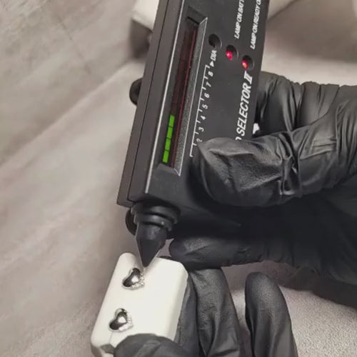 0.25 CTW Iced-Out Moissanite Heart Stud Earrings in 925 Sterling Silver