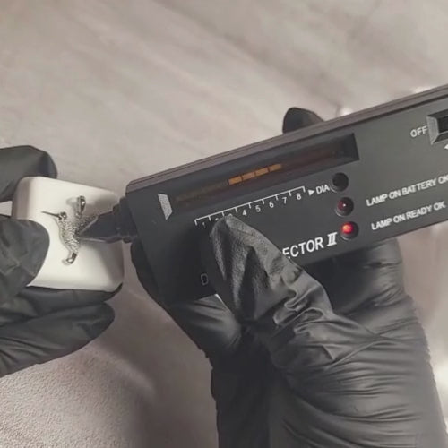 1.00 CTW Iced-Out Moissanite Hummingbird Pendant in 925 Sterling Silver