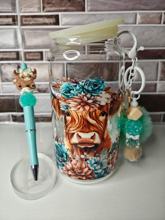 16oz Libby Highland Cow Set