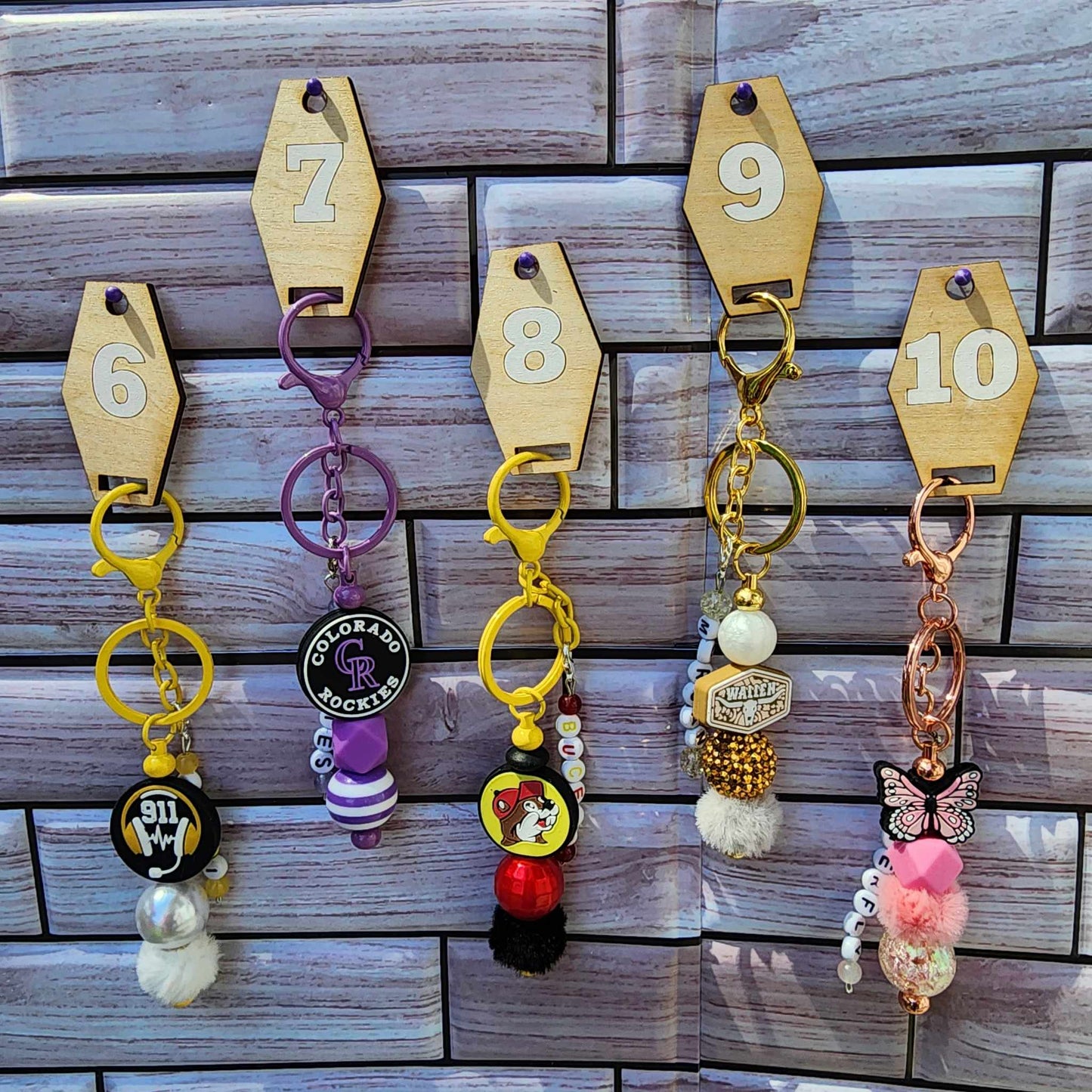 Adorable Beaded Keychains