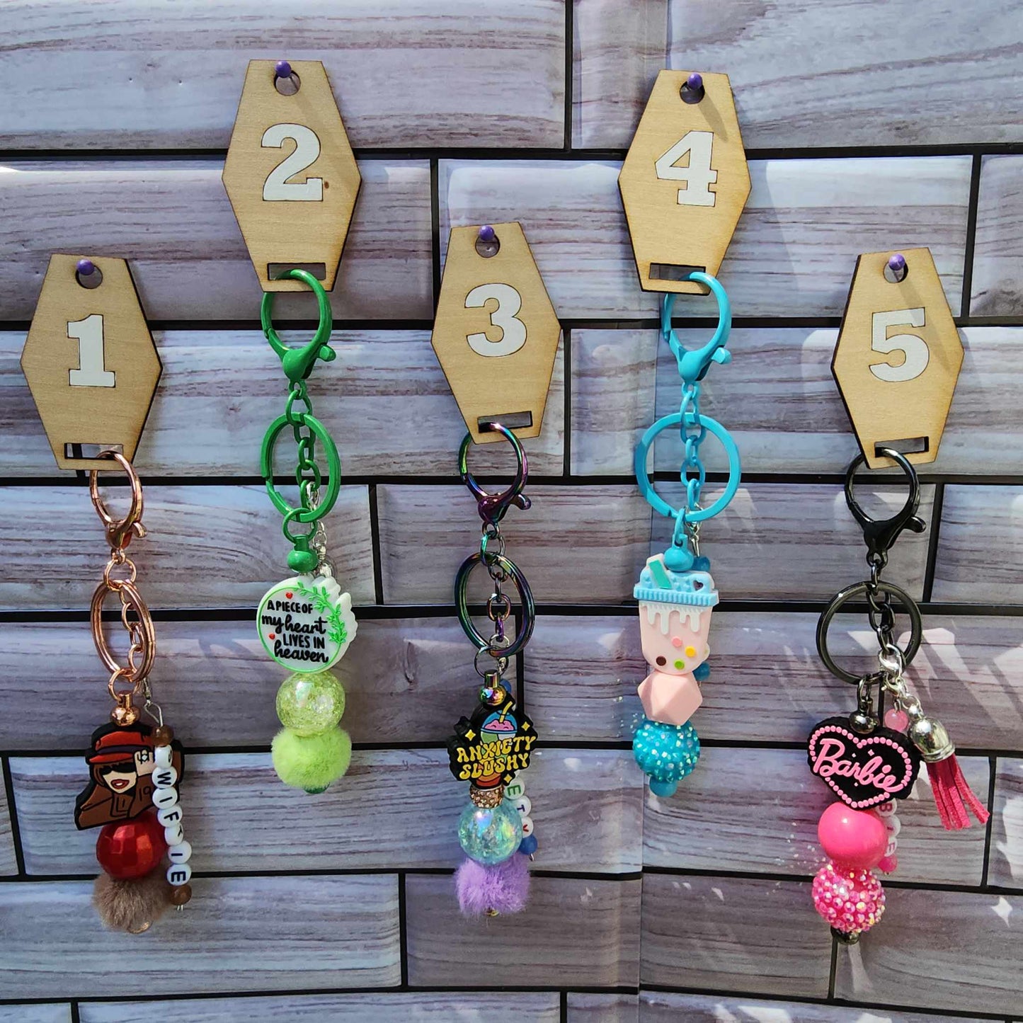 Adorable Beaded Keychains