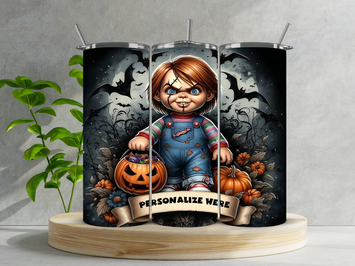 Spooky Season Halloween Personalized Tumblers