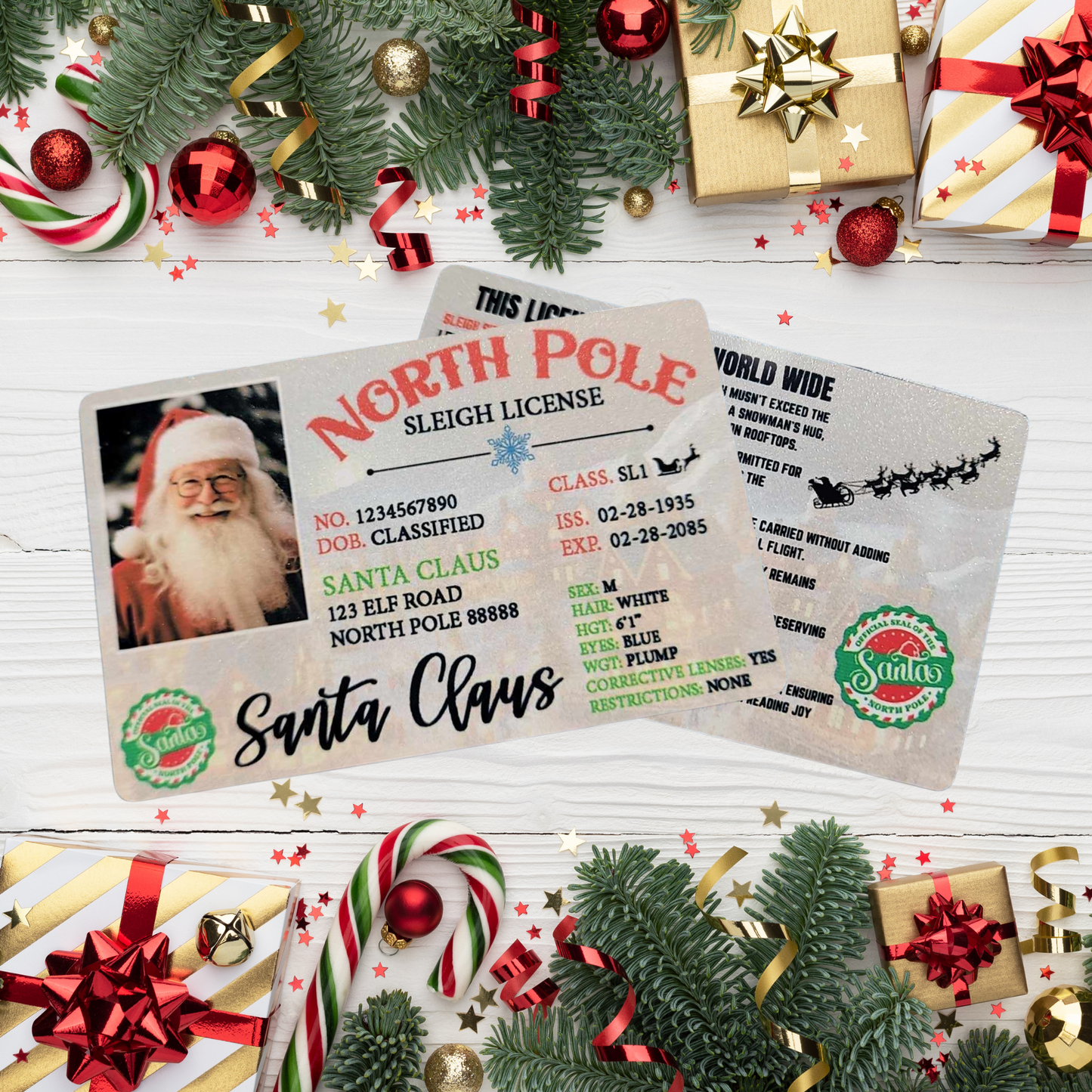 Santa Claus Driver's License, Santa's Lost Driver's License