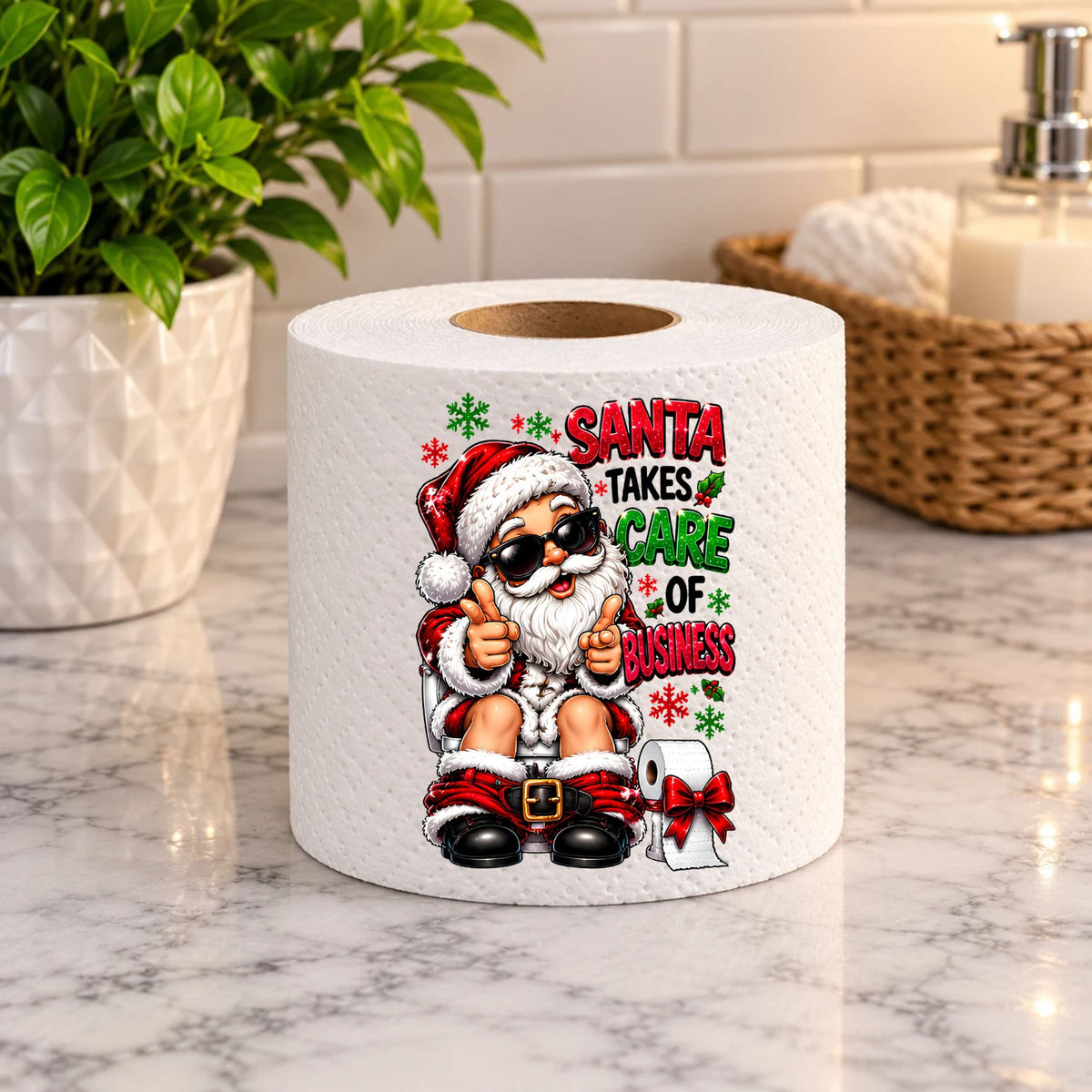 Santa Takes Care Of Business