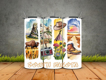 50 States Brushstroke-USA State Pride Tumblers