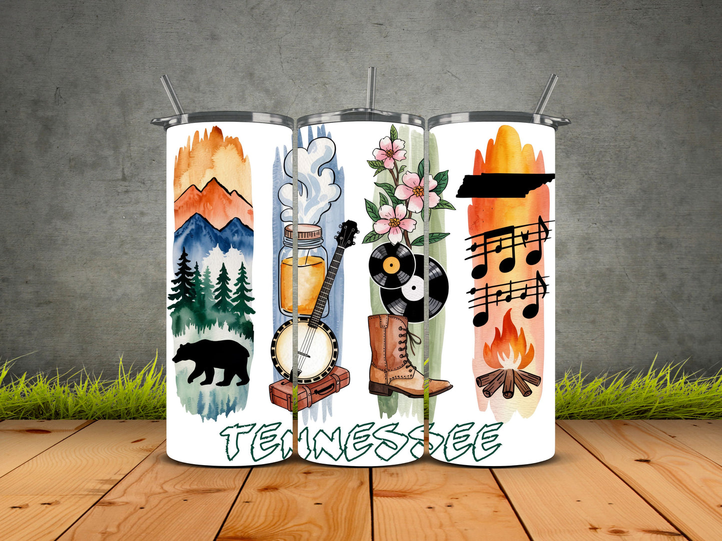 50 States Brushstroke-USA State Pride Tumblers