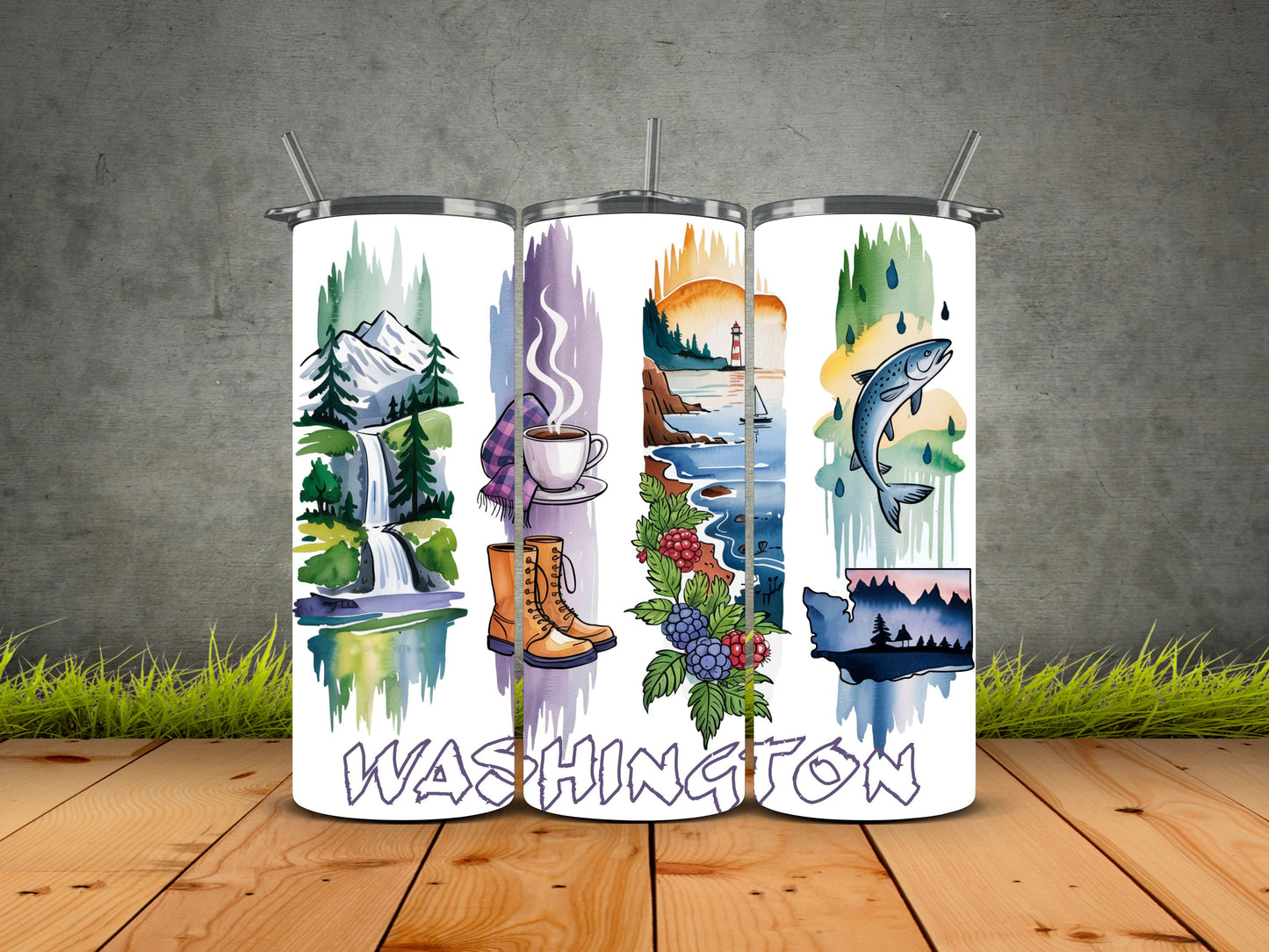 50 States Brushstroke-USA State Pride Tumblers