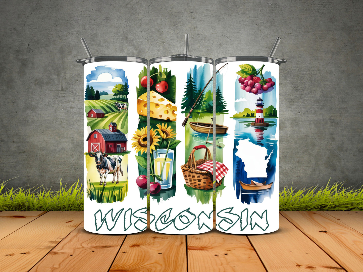 50 States Brushstroke-USA State Pride Tumblers
