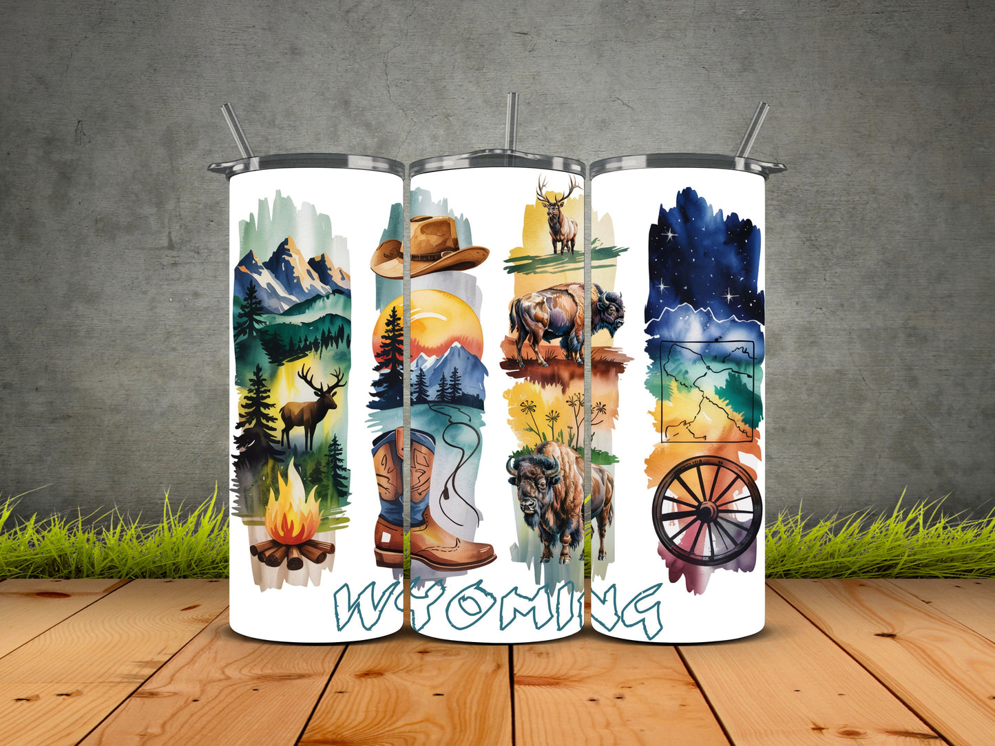 50 States Brushstroke-USA State Pride Tumblers